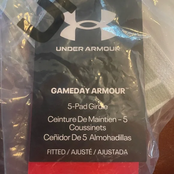 Under Armour White 5 pad football girdle - Picture 2 of 4